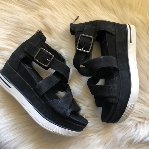 Eileen Fisher Shoes - Eileen Fisher Boost Platform Strap Sandal Black